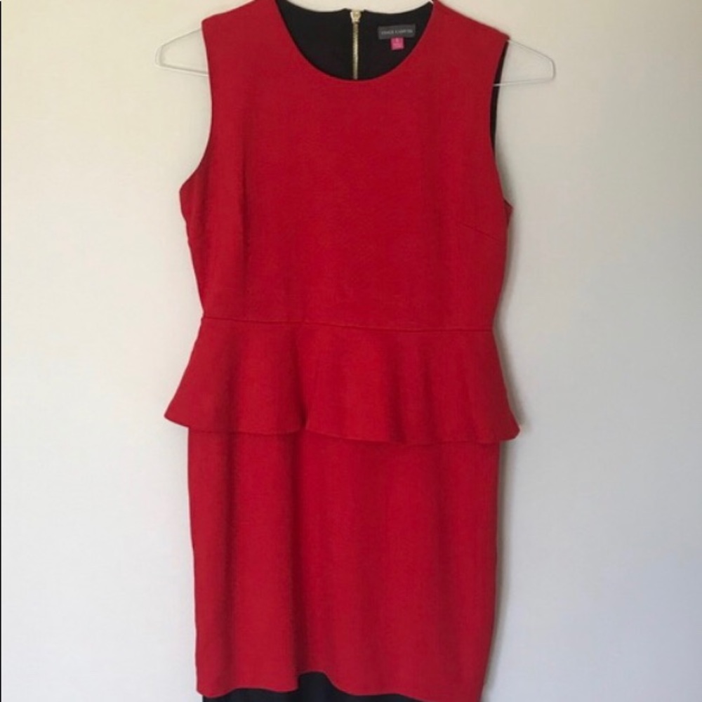 Vince Camuto Red peplum dress